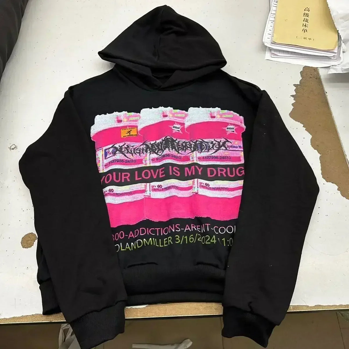 Drolandmiller Death Forest Hoodies Women Goth Streetwear Tops Grunge Punk Harajuku Sweatshirt Oversized Hoodie Y2k Clothes