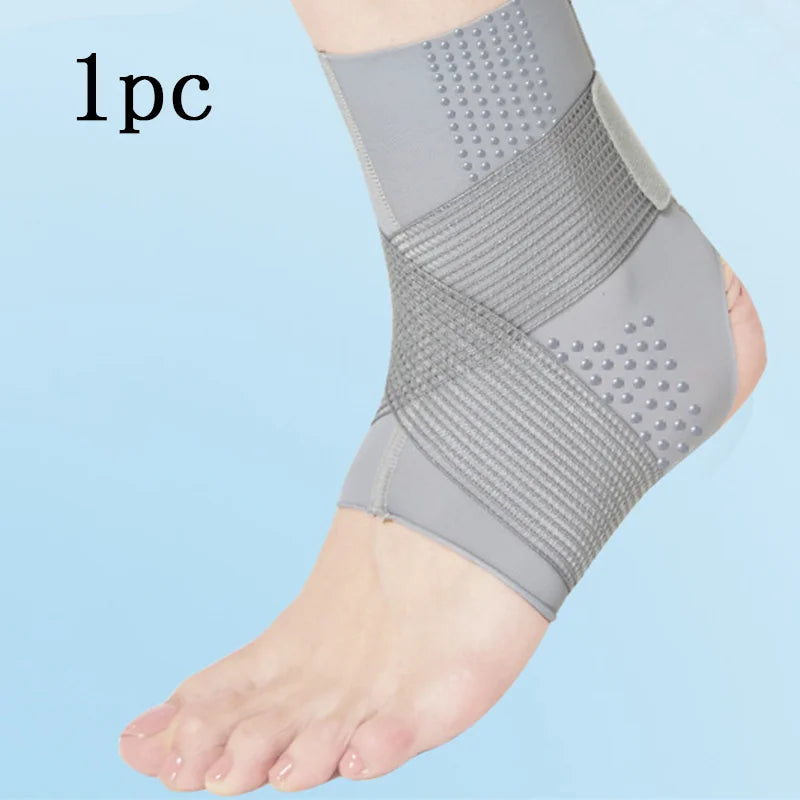 1PC Professional Ankle Brace Anti Sprain Ankles Cycling Running Ankle Guard Adjustable Summer Thin Outdoor Sport Ankle Guard