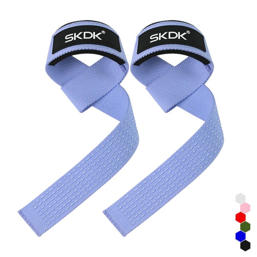 2Pcs Weightlifting Wrist Straps Strength Training Adjustable Non-slip Gym Fitness Lifting Strap Wrist Support Sports Grip Band