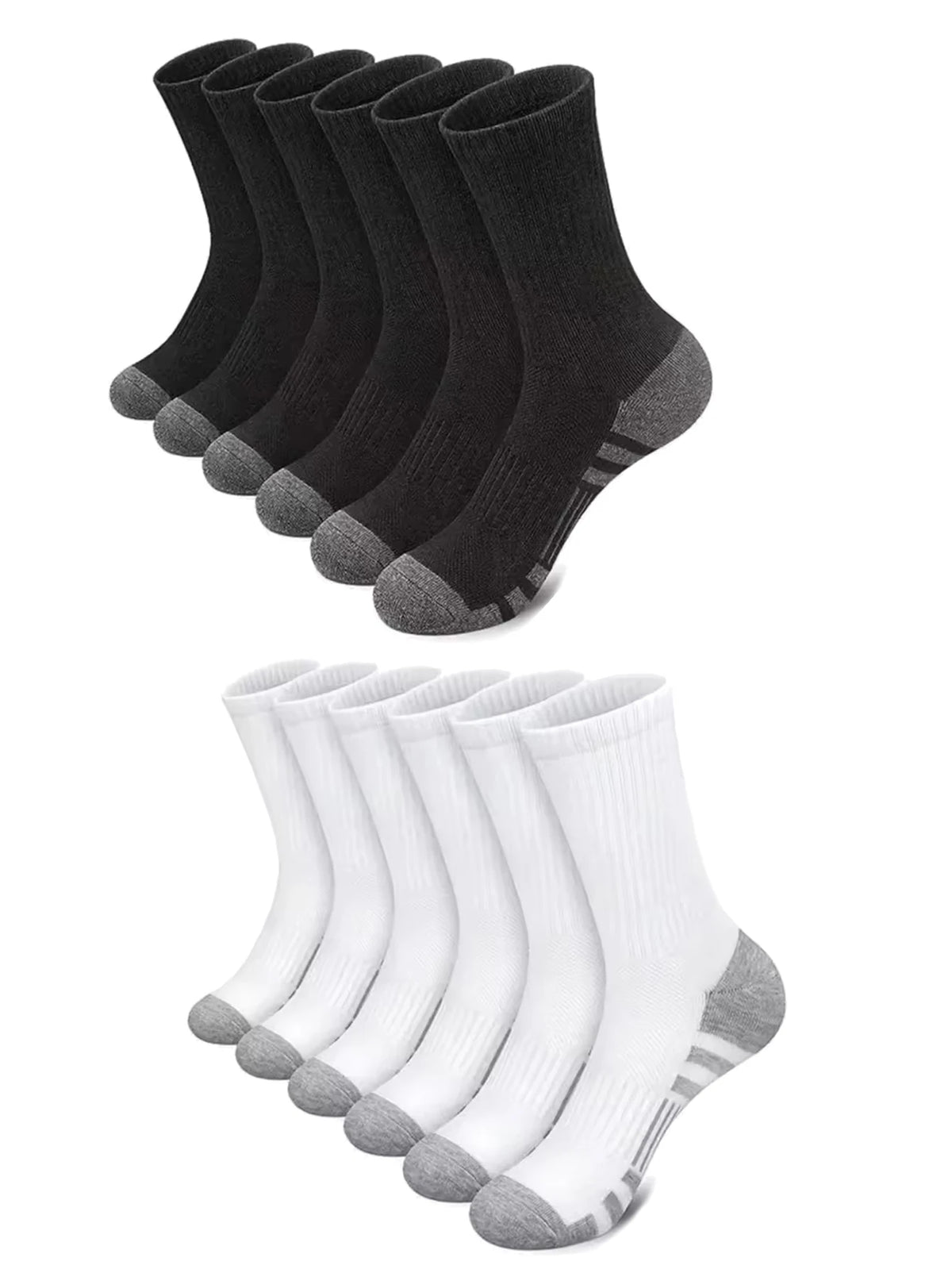 5Pairs Men's Outdoor Gym Socks High Quality Comfortable Soft Ground-Gripping Football Large Size New Style