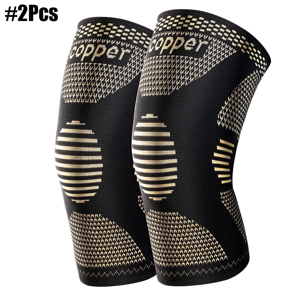 Copper Knee Brace Knee Support Compression Sleeves Knee Pads for Sport,Meniscus Tear,ACL,Arthritis,Joint Pain Relief,Working Out
