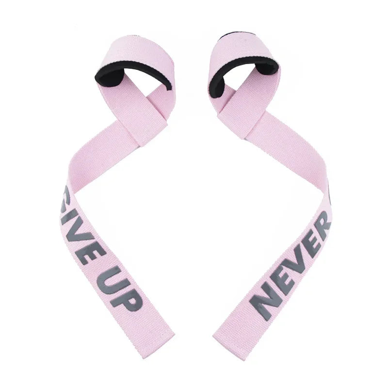 1 Pair Gym Sports Fitness Wrist Band Anti-slip Pull Up Weight Lifting Training Silicone Wrist Band Hard Pull Grip Power Strap