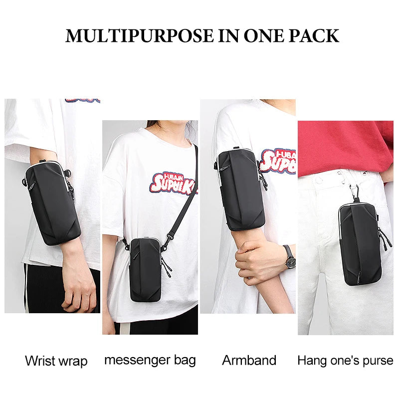 Cell Phone Armband for Running Magnetic Armband Bags for Women Mobile Phone Wrist Stand Bag for Men Running Racing Accessories