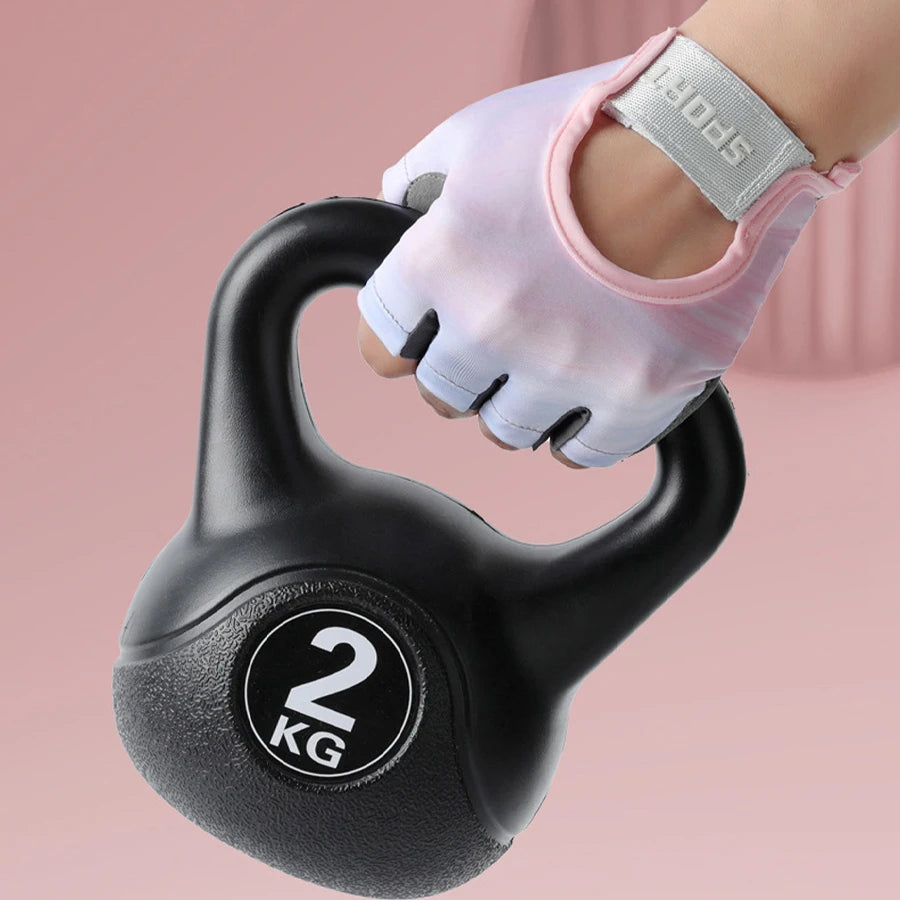 Sports and fitness gloves, unisex, semi finger breathable equipment, training kettlebells, bicycle straps, wrist guards, iron ma