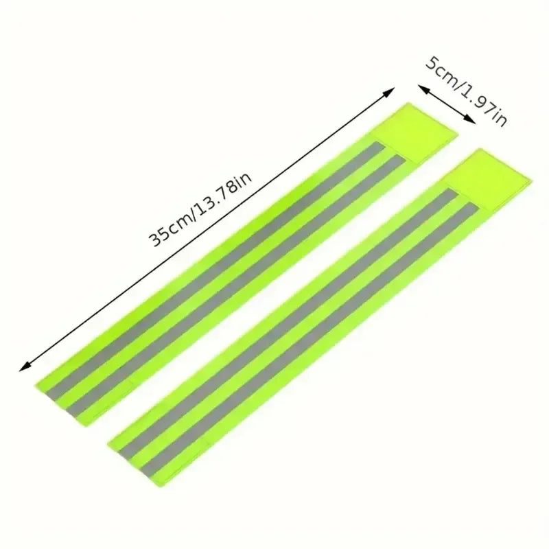 1~20pcs Reflective Straps Reflector Bands for Wrist Arm Ankle Leg High Visibility Tape for Night Walking Cycling and Running