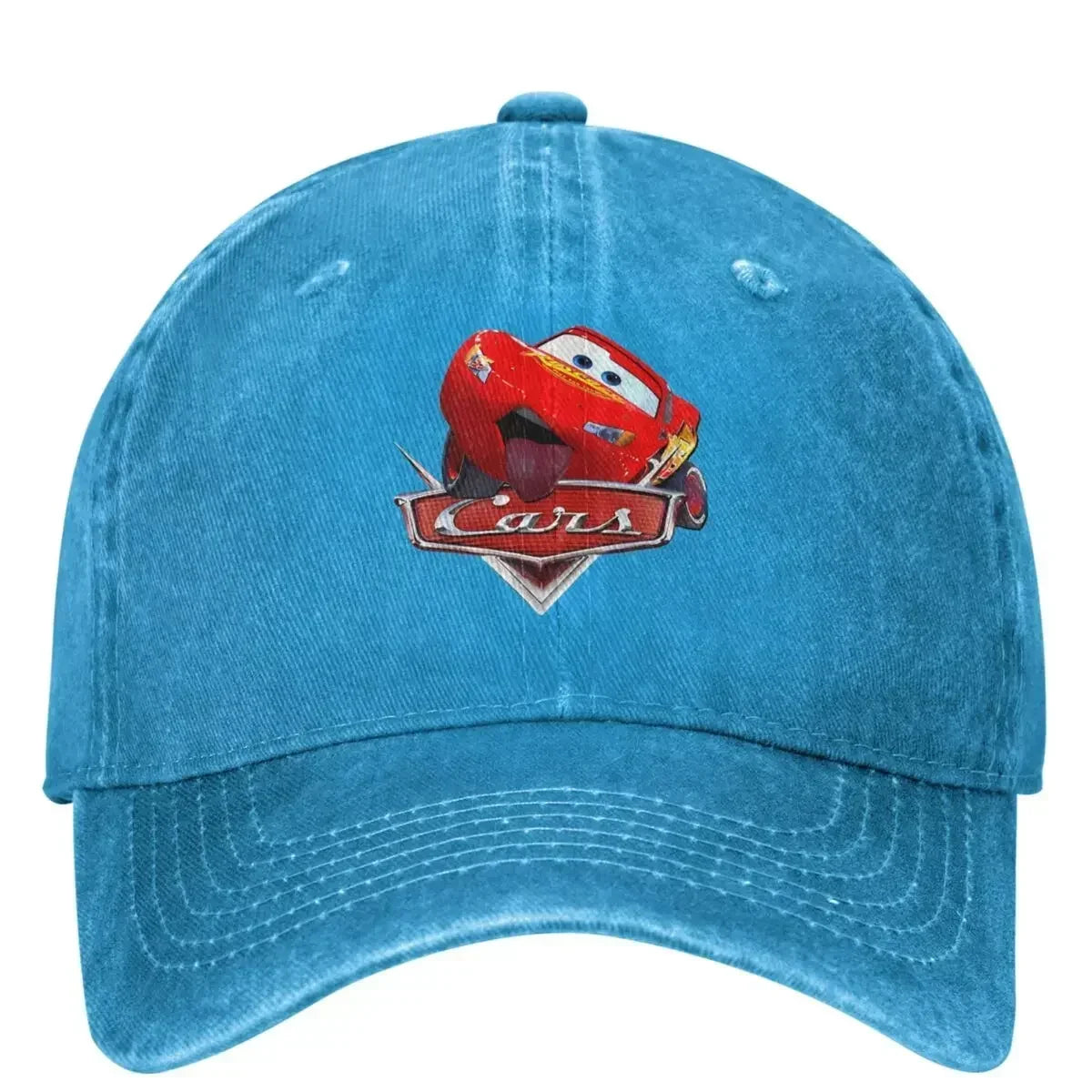 Cars Lighting McQueen Washed Baseball Cap Casual Hip Hop Hats Summer Men Adult Outdoor Gym Sun protection Baseball Caps