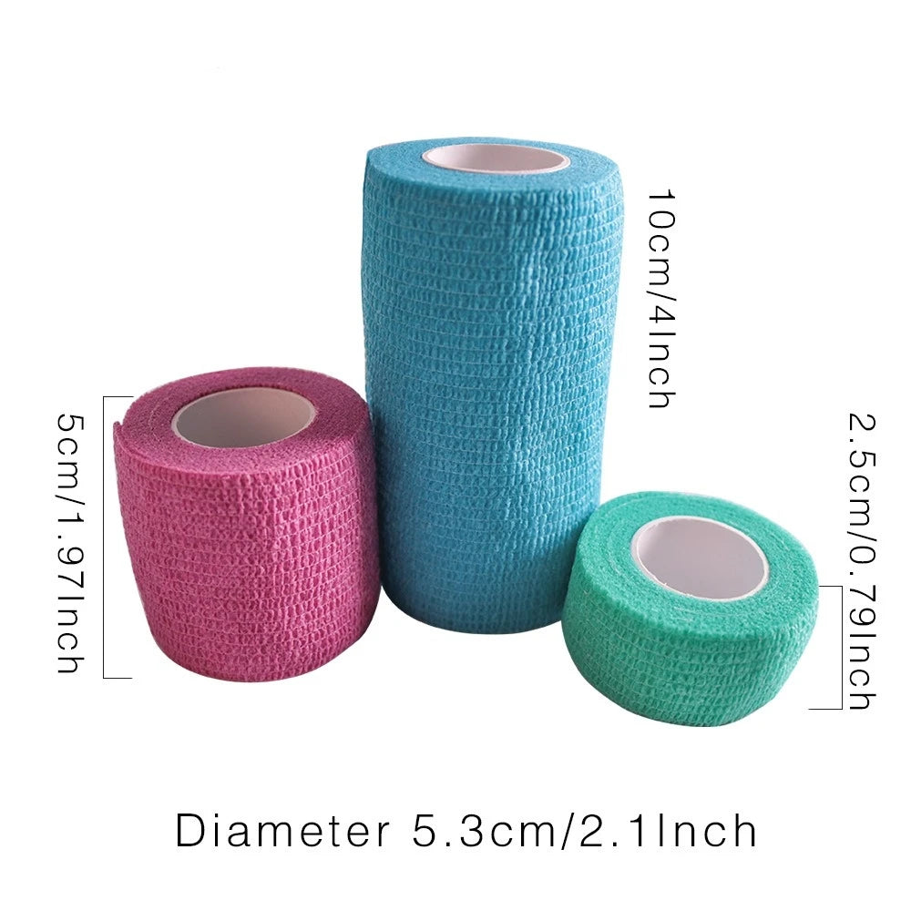 Athletic First Aid Wrap Tape Self Adhesive Elastic Bandage Elastoplast Sports Tape Protector for Knee Finger Ankle Palm Shoulder