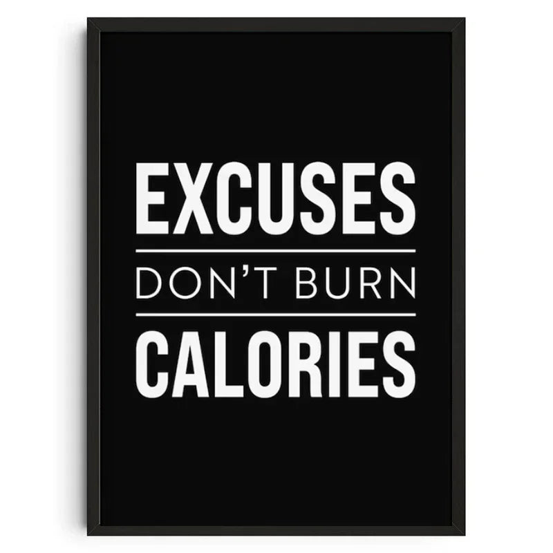 Gym Wall Art Poster Gym Inspirational Poster Home Gym Wall Decoration Gym Slogan Canvas Printing Decorative Painting Frameless