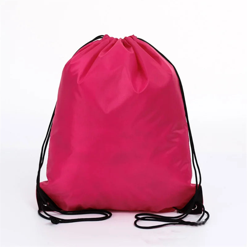 Portable Foldable Gym Bag Fitness Backpack Drawstring Shop Pocket Hiking Camping Beach Swimming Men Women Sports Bags