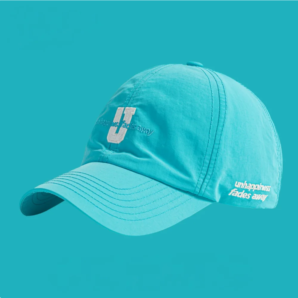 Baseball Cap Curved Brim Mesh Waterproof Embroidery Letter Hat for Men Women Outdoor Running Cycling Korean Fashion Sport Cap