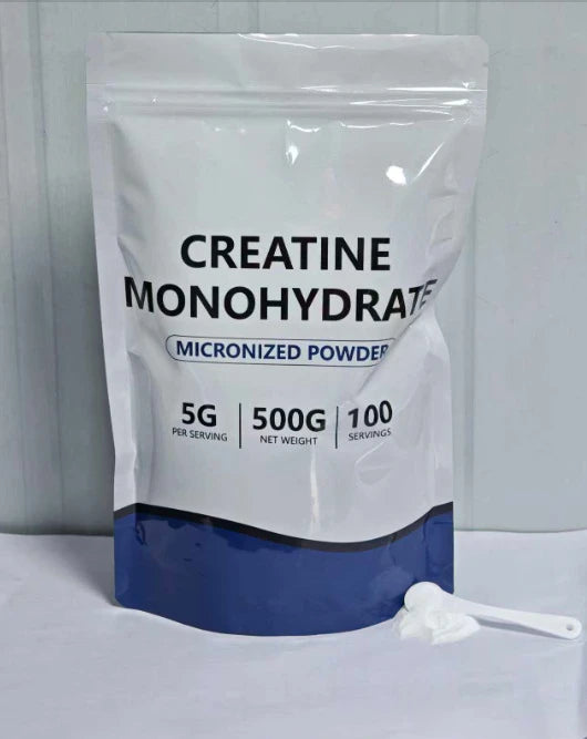 Creatine Monohydrate Micronized Powder Unflavored 5g 500g 100 Servings Third-Party Tested Performance Recovery Support GMO-Free
