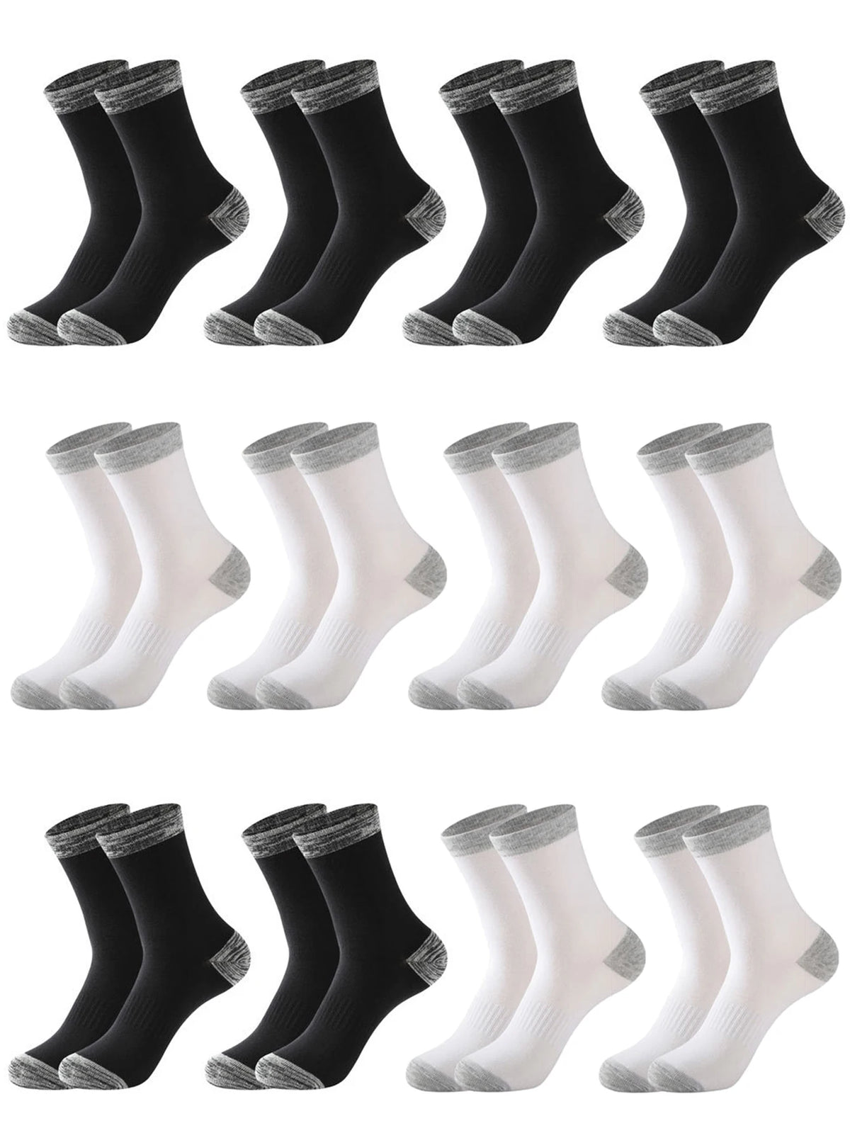 12Pairs Super Thick Merino Wool Socks Male Men Winter Thermal Cashmere Socks Fleece Terry Loop Middle Tube Socks High Quality