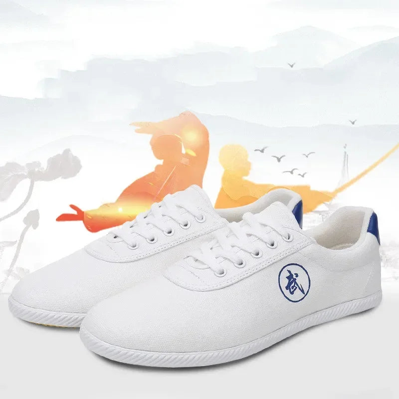 Canvas Kung Fu Shoes Martial Arts Tai Chi Taekwondo Wu Shu Karate Sport Shoes Sneakers Adult Shoes Large Size