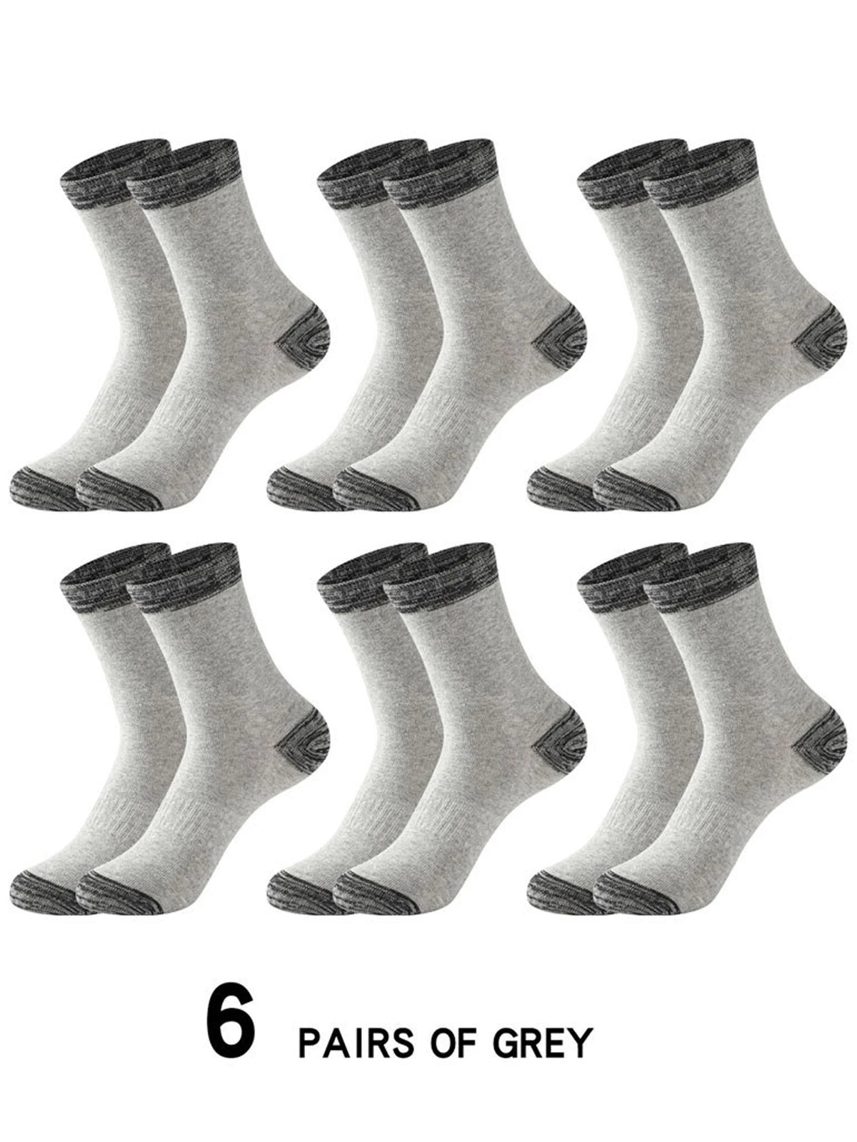 6Pairs Super Thick Merino Wool Socks Male Men Winter Thermal Cashmere Socks Fleece Terry Loop Middle Tube Socks High Quality