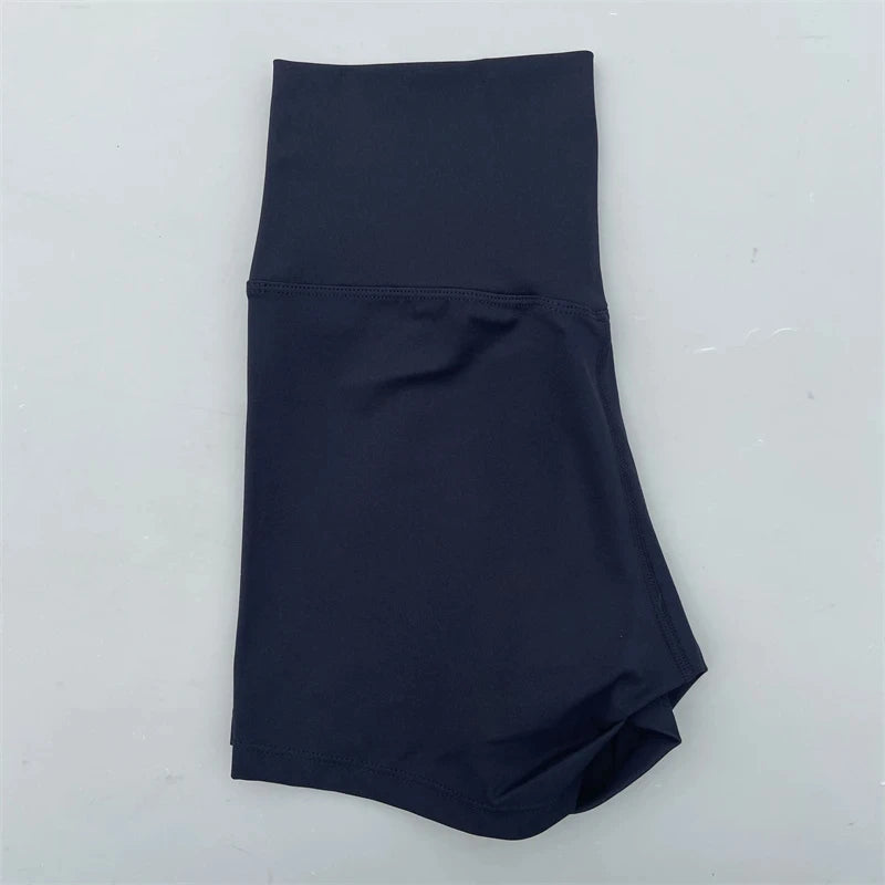 Women Gym Sports Shorts Yoga Shorts High Waist Workout Short Leggings Fitness Short Pants Running Cycling Tight Soft Sportswear