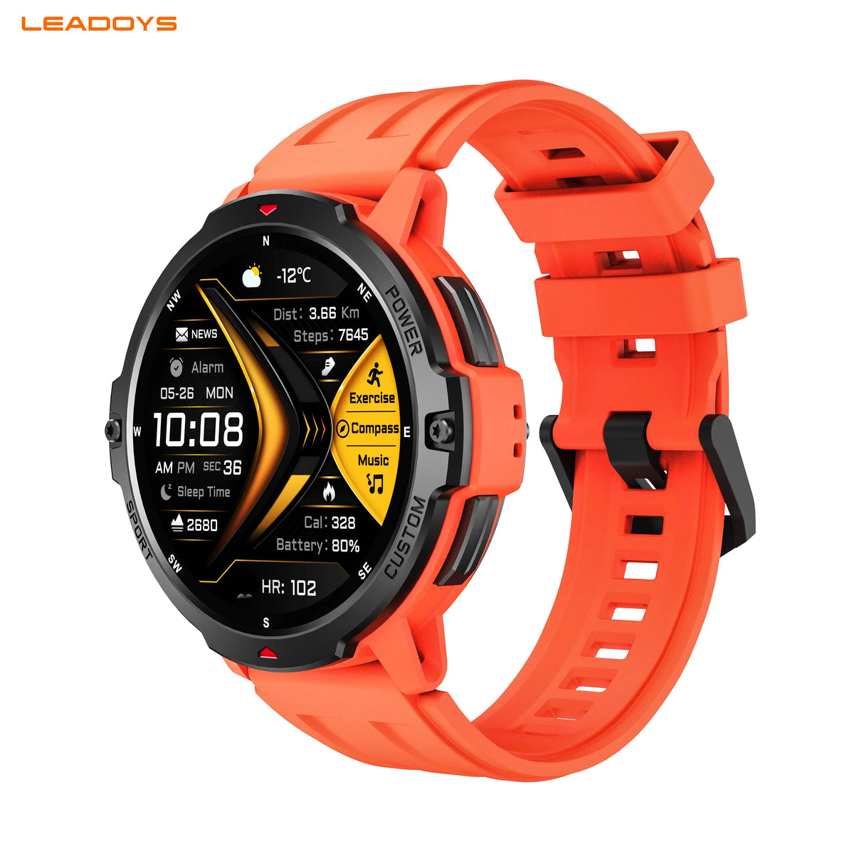 LEADOYS C31 Men's GPS Smartwatch Reloj Inteligente Para Hombre Outdoor Fitness Swimming Running Jumping Rope Smart Wrist Watch
