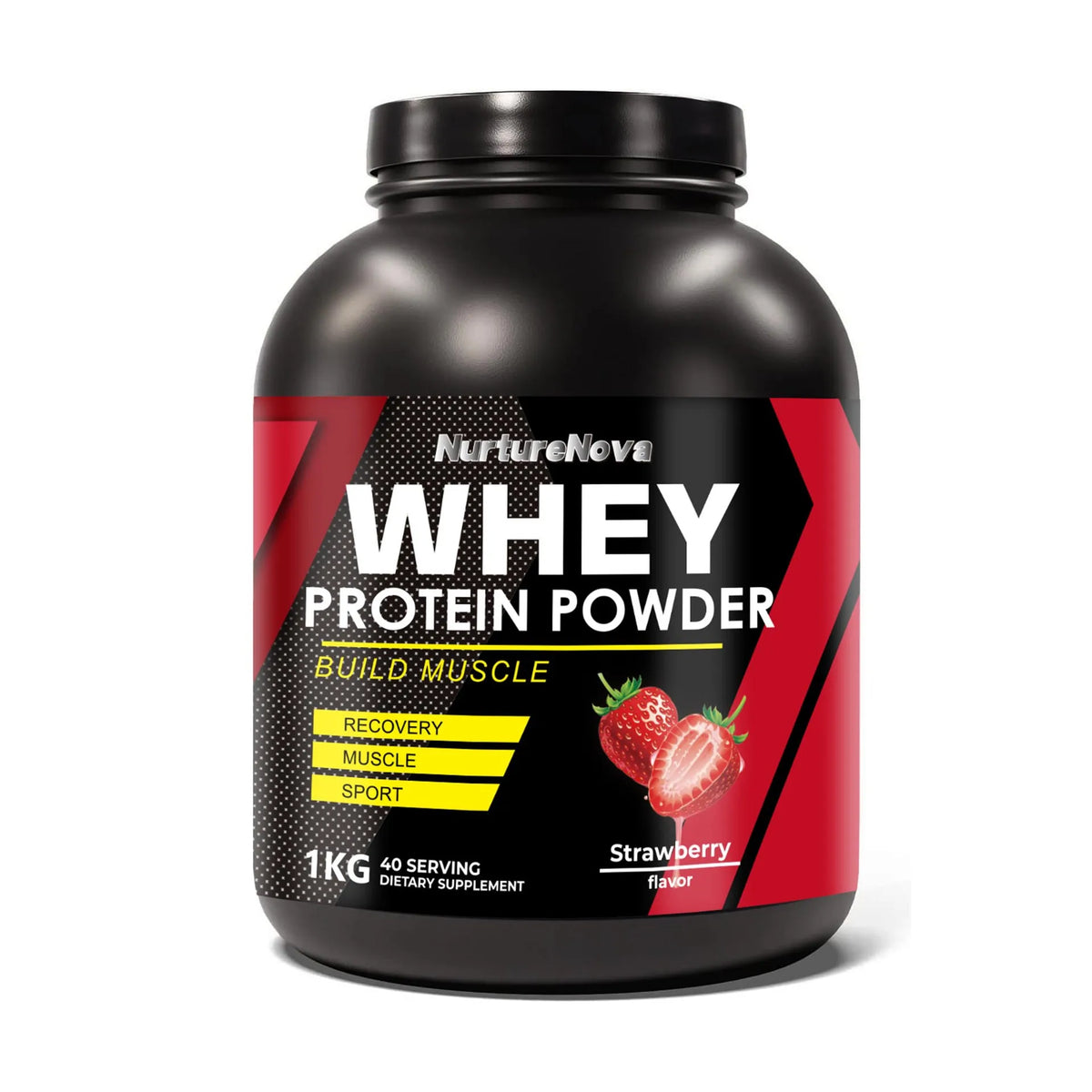 NurtureNova Chocolate Whey Protein Powder with Vitamins Minerals Taurine for Muscle Maintenance Recovery Support 1kg 40 Servings