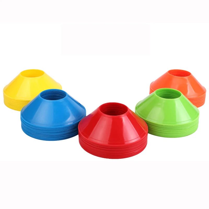 10pcs Mini Soccer Cones Durable Soccer Training Discs Cone Set Football Training Equipment For Kid Adults Disc Cones