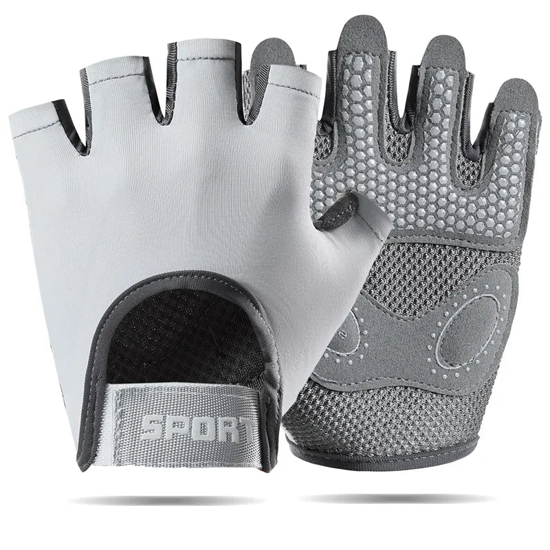 AOLIKES Breathable Cycling Gloves Workout Gym Gloves for Men Women Weight Lifting Fingerless Gloves Training Exercise Fitness