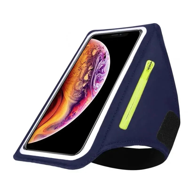 Outdoor Sports Multi-functional Arm Bag With Double Zipper Head Phone Earphone Storage Bags For Smartphones Running Accessories