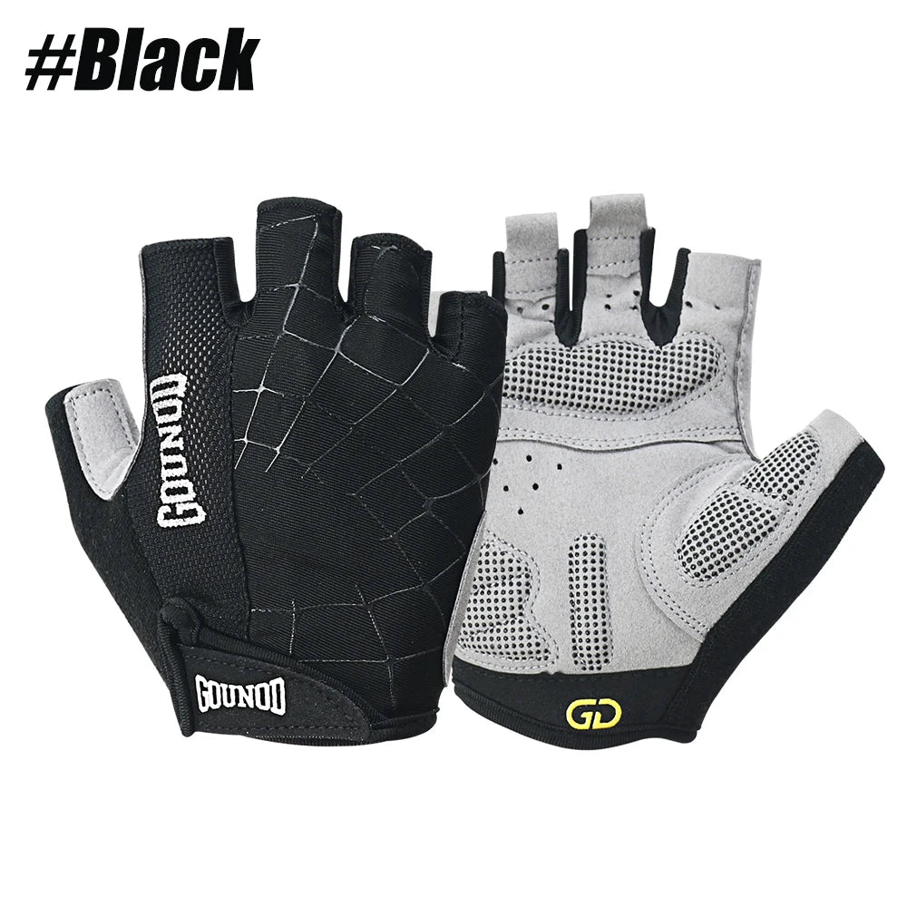 1Pair Professional Workout Gloves – Padded Weight Lifting Glove for Men/Women Cycling Climbing-Fingerless Breathable Gym Gloves