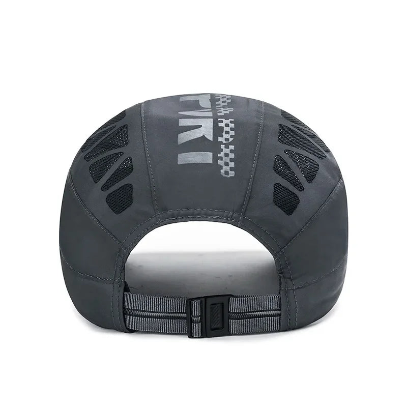 Summer New Sport Alphabet Forward Hat Men's Breathable Mesh Shade Quick Dry Hat Outdoor Sunscreen Cap