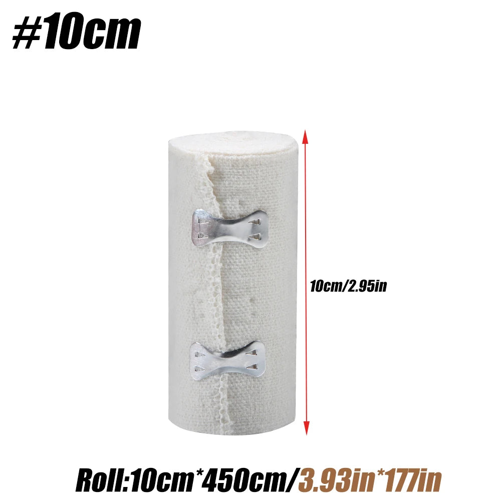 1 Roll Elastic Bandage Wrap,Stretch Compression Bandage Stretches up to 450cm for Sports, Sprains, Calf, Ankle, Foot