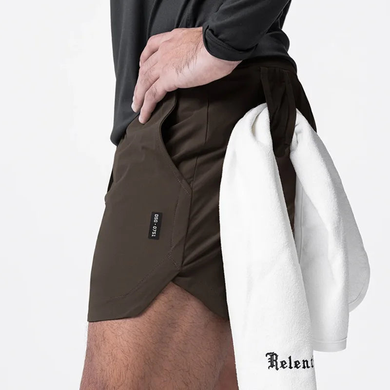 ASRV Men's Summer Quick Dry Basketball Casual Shorts Running Sports Gym Fitness Bodybuilding Jogger Short Pants Sweatpants Male