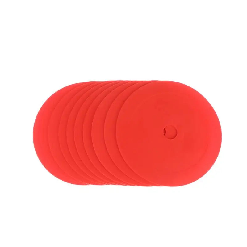 10Pcs Football Flat Cones Marker Disc With Holes Football Basketball Sports Speed Agility Training Aids Markers