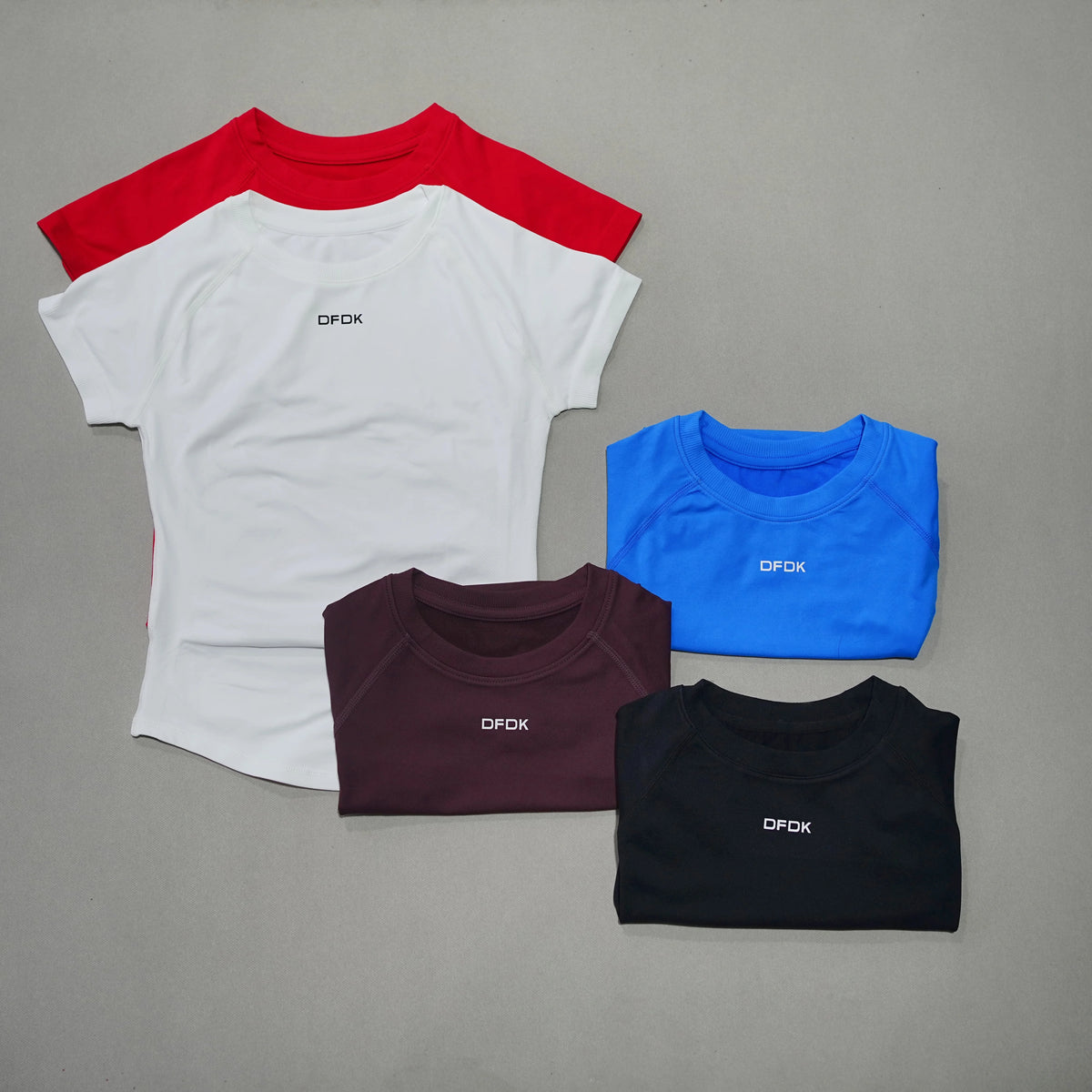 DFDK Women Breathable Sports T Shirt Short Sleeve Round Neck Elastic Casual Tops For Gym Yoga Running Fitness