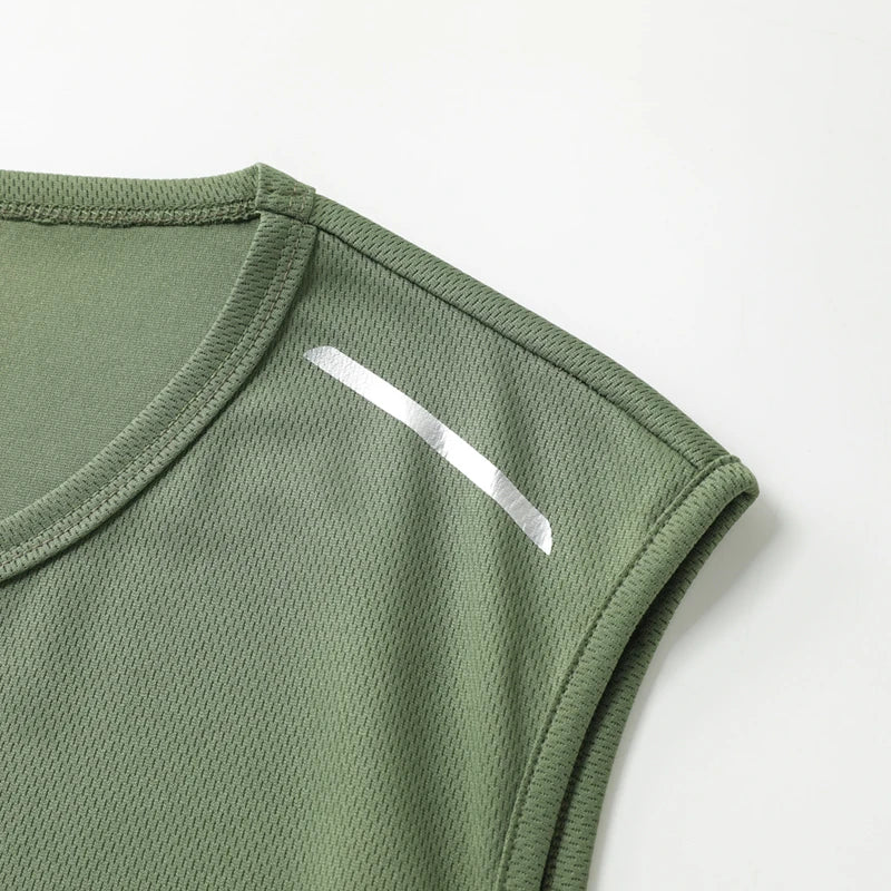 Summer Sleeveless Fitness Vest for Men And Women Quick-Drying Breathable Running Short-T Sports Style