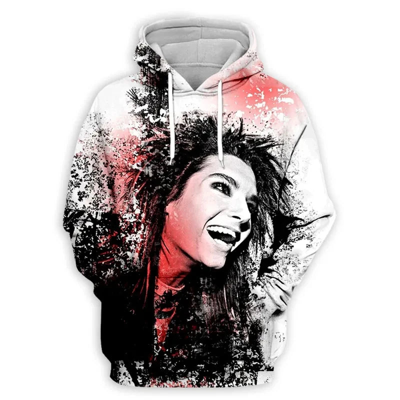 Tokio Hotel 3D Print Hoodies Men Women Fashion Casual Hoodie Oversized Pullovers Hooded Sweatshirts Harajuku Man Clothing