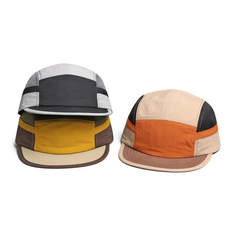 5 Panel Cap for Men Women, Quick Dry Nylon Mesh Material, Perfect for Running, Camping, Outdoor Sports,Daily Casual Fashion Wear