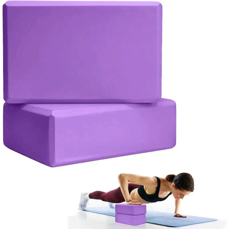 2/1pcs Yoga Building Blocks Cubes Pilates Bricks Reinforcement Mats Yoga Supplies Exercise Home Exercise Equipment Fitness Eva