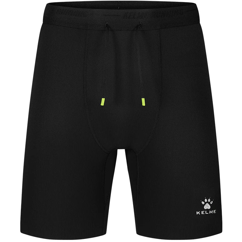 Kelme Men's Speed Dry Running Tight Shorts Professional Training Marathon Waist Pack Shorts Outdoor Sports Shorts