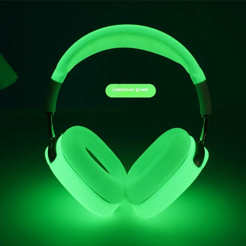 For Airpods Max Headset Protective Case Accessories Storage Case Transparent Shell Glow in The Dark Four Piece Set Cool