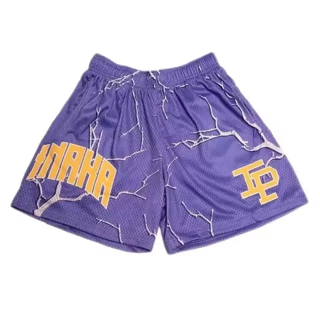 2026 NEW INAKA IP Men shorts Classic GYM Basketball Workout Mesh Shorts Summer casual shorts gym sports quick dry shorts men