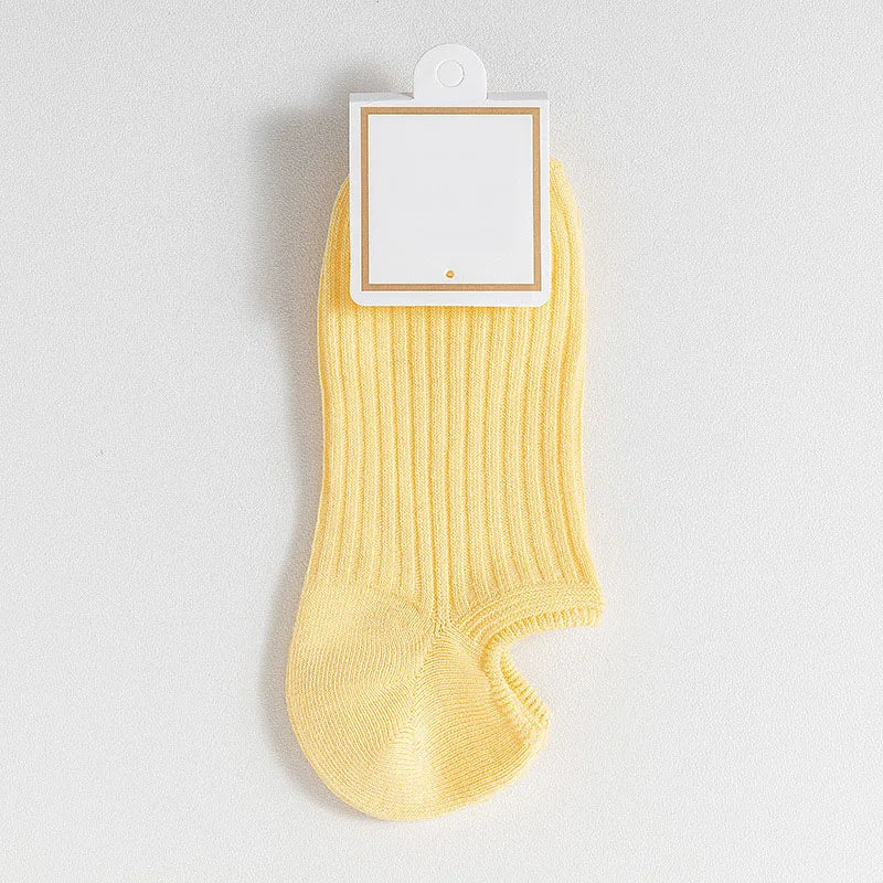 10 Pairs Women's Boat Sock Thin No Show Socks Non-Slip Solid Socks Slippers Simple Breathable Comfortable Casual Ankle Sox