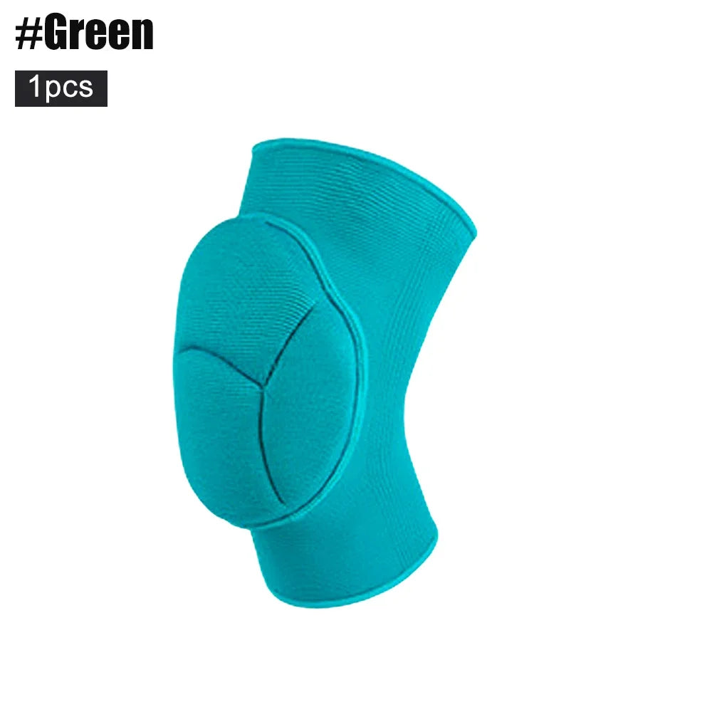 1Pcs Knee Pads Thick Sponge Anti-Slip Collision Avoidance Knee Sleeve Football Jogging Wrestling Basketball Volleyball Women Men