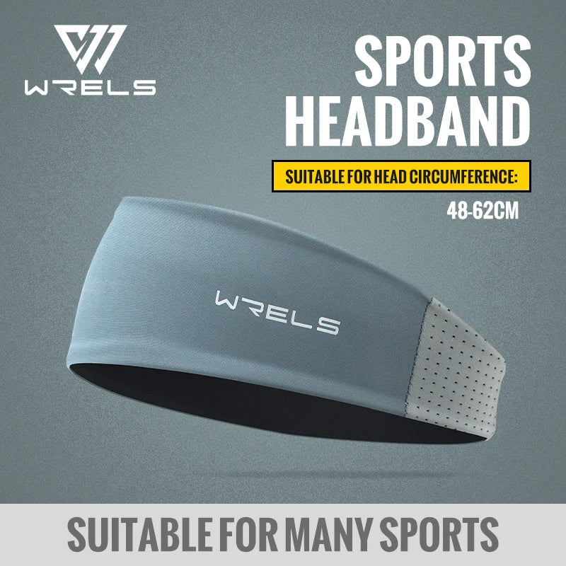 WRELS Sports Headbands For Men Woman Running Fitness Sweatband Elastic Absorbent Sweat Cycling Tennis Yoga Gym Head Band
