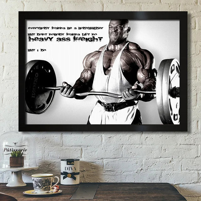 Ronnie Cullman Bodybuilder, Male Gym Muscle Fitness Champion Hot Sale, Print Art Canvas Poster, Living Room Decor, Home Picture