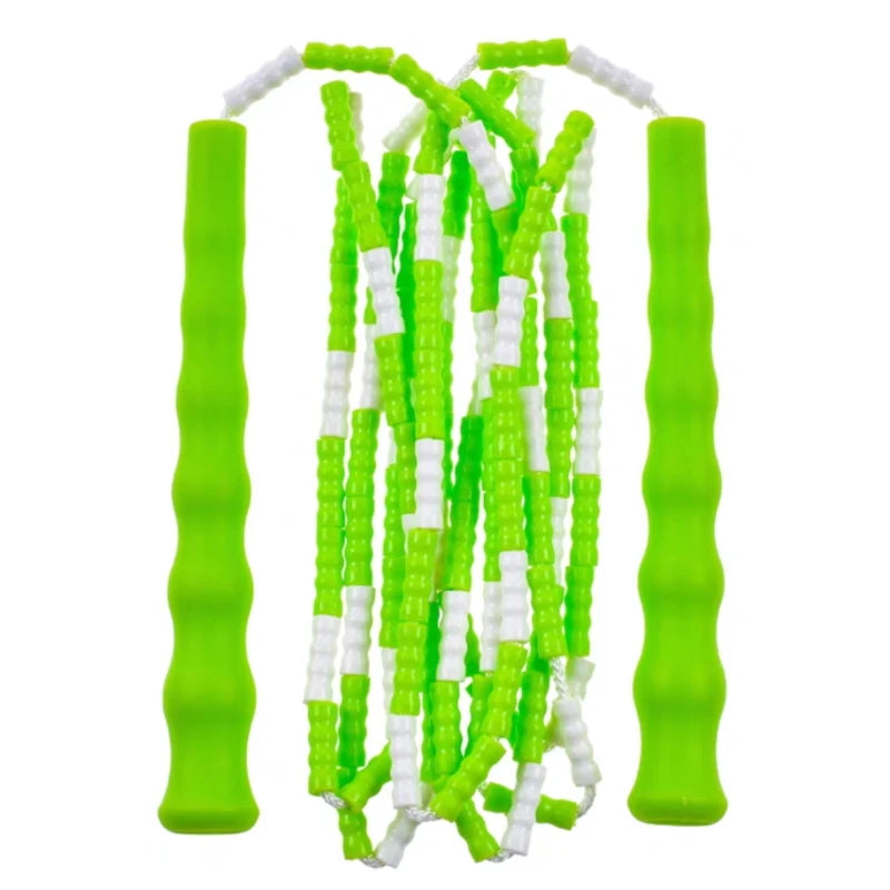 NEVERTOOLATE 2.2m 2.4m 2.6m 3m 3.6m rainbow beaded colorful soft PVC beads kids adult skipping jump rope doubledutch skip