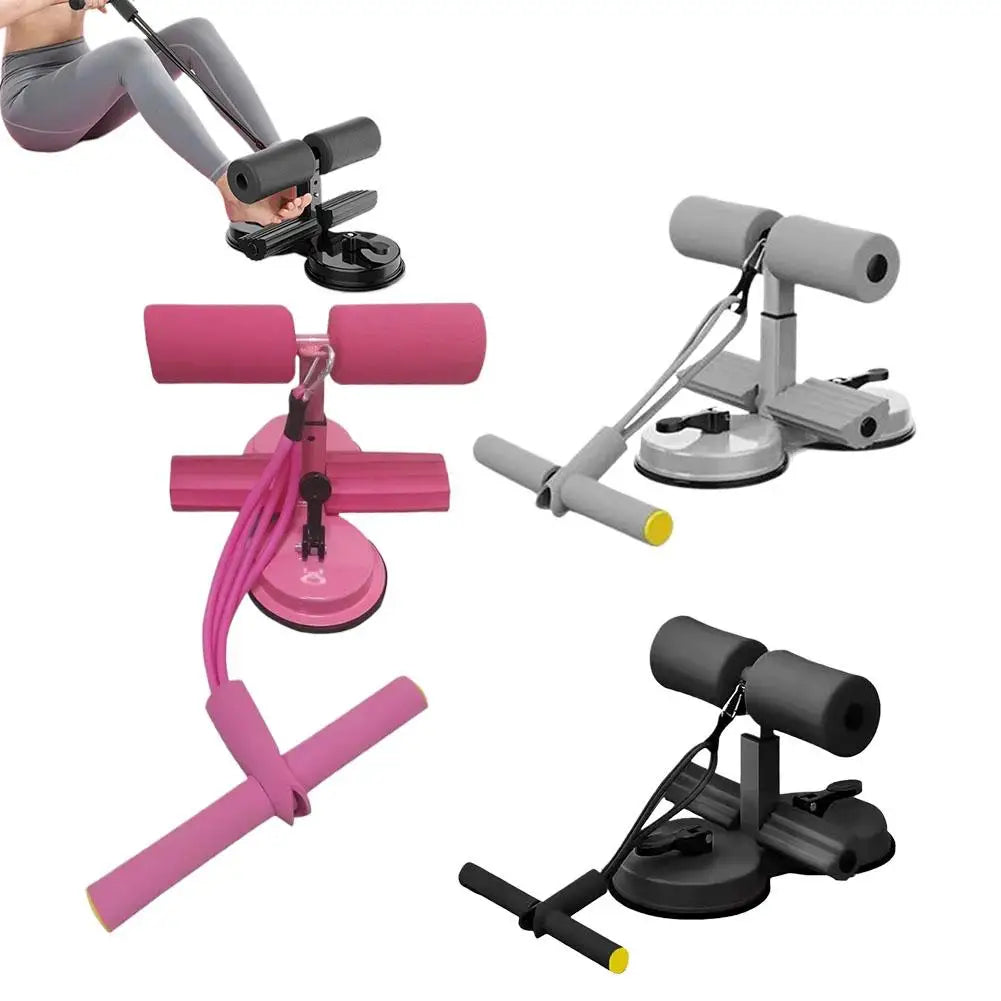 Sit Up Bar Foot Holder with 3 Suction Cup Sit Up Floor Holder Adjustable Height Situp Bar Assistance Device for Abs Workout Aids