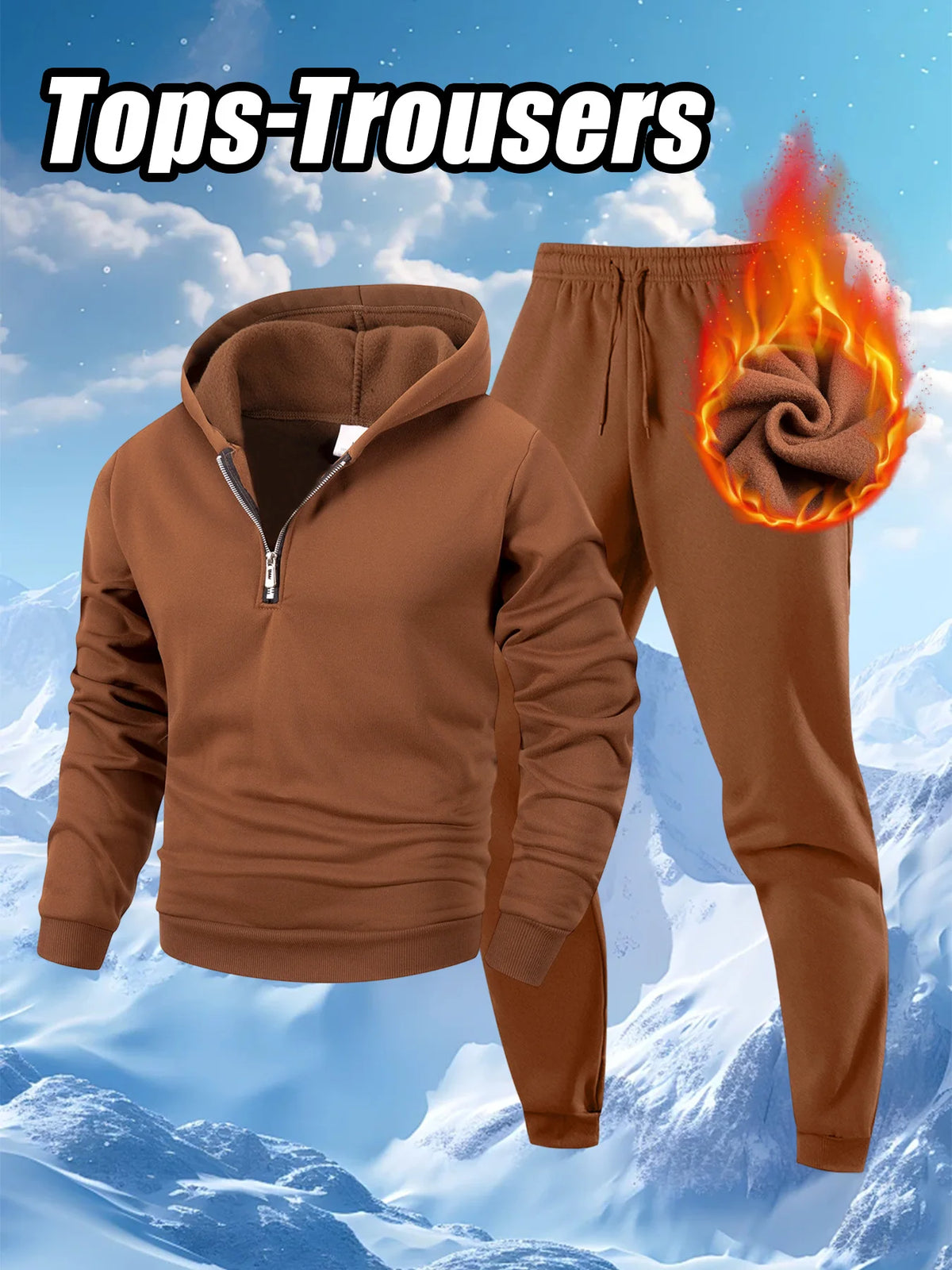 Unisex 2 Piece Set Fitness Running Casual Sport Set Comfortable Casual Sport Solid Color Suit Hooded Pullover Sweatshirt Trouser