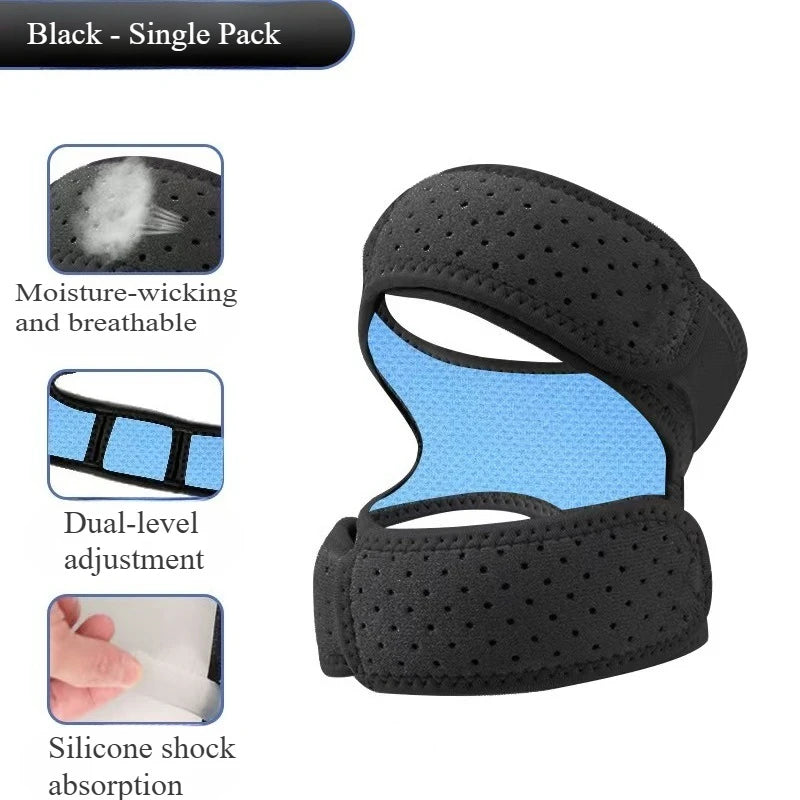 1PC Patellar Tendon Support Strap Knee Braces for Men and Women Kneeain Relief Adjustable Knee Strap for Running Basketball etc.