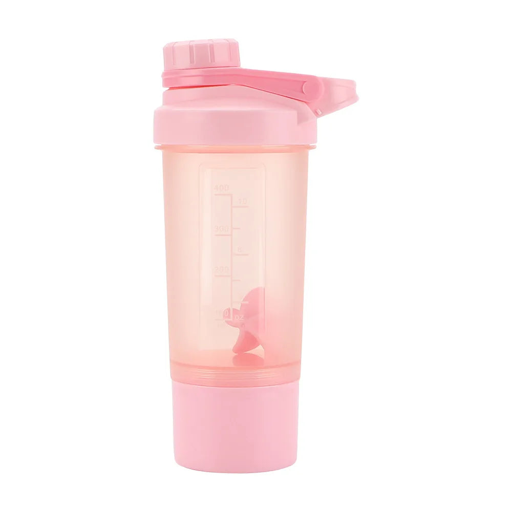 400ml Shaker Bottle 1pc Protein Shaker Plastic Bottle Portable Fitness Bottle for Fitness Enthusiasts Athletes Drinkware