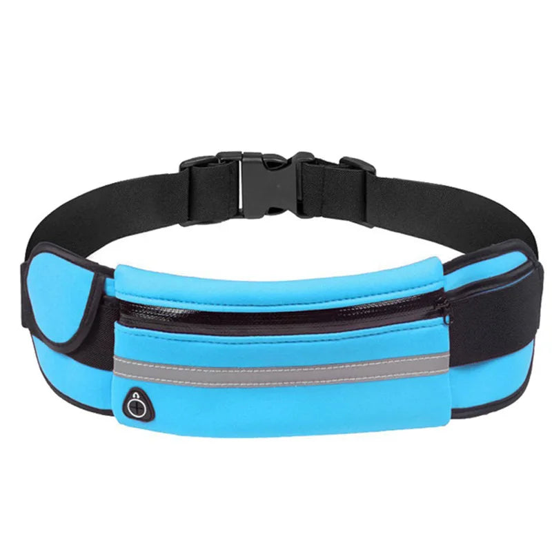 Running Belt Waist Bag with Water Bottle Holder Sports Fanny Pack Women Men Hydration Phone Holder Pouch