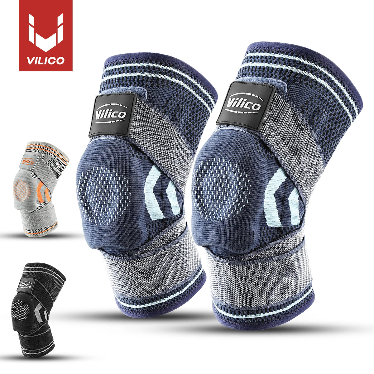 Knee Brace Support Straps Knee Compression Sleeves for Men & Women Meniscus Tear Arthritis Sports Joint Pain Relief