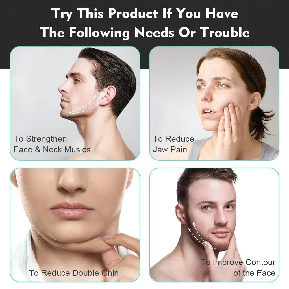 V Shape Faceshape Fitness Resistance Levels Double Chin Reducer Jaw Exerciser Neck Toning Jawline Exercise Face Muscle Trainer