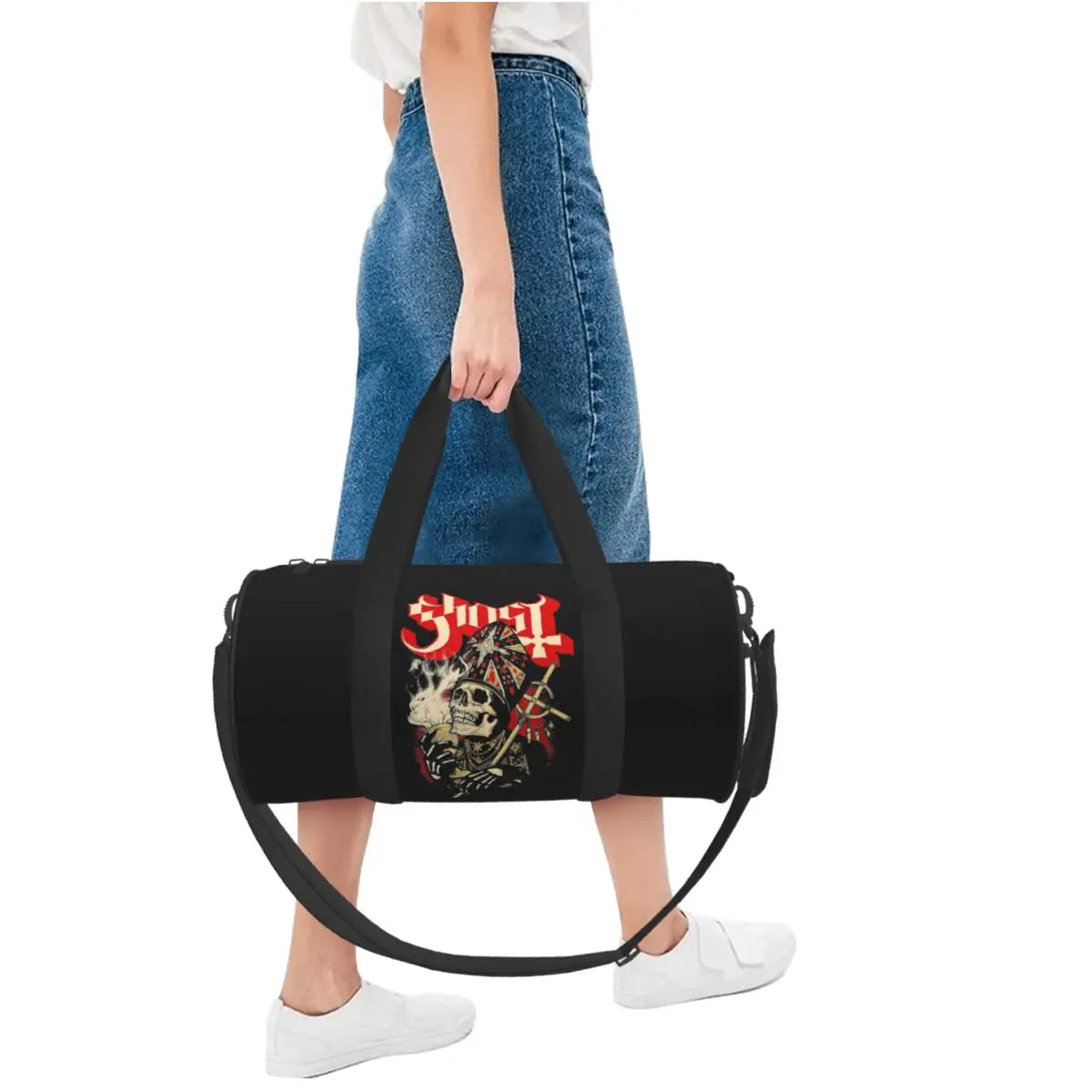 Swedish Rock Band Horror Ghost Large Duffle Gym Bag Multi-Functional Duffle Travel Bags Handbags Fitness bag